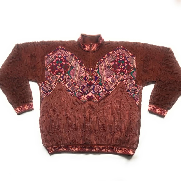 COOGI Other - Vintage Coogi Australian Made 1/4 Tribal Sweater
